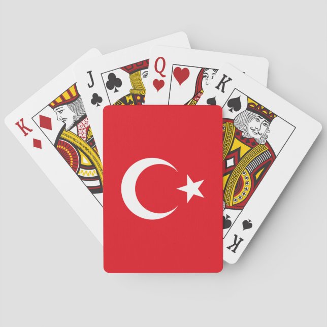 Turkey Flag Playing Cards (Back)