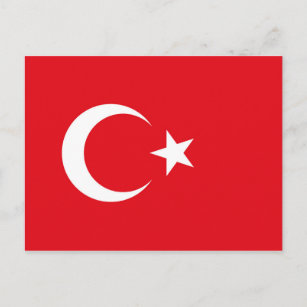 Turkey Flag Postcard