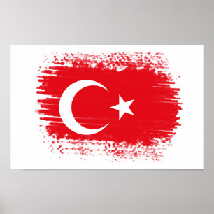 Turkey flag poster