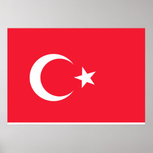 Turkey Flag Poster