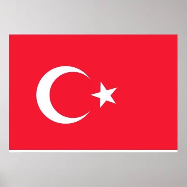 Turkey Flag Poster (Front)
