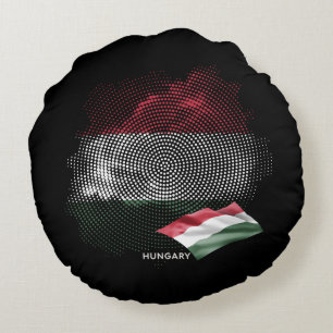 Turkey flag round pillow