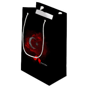 Turkey flag small gift bag