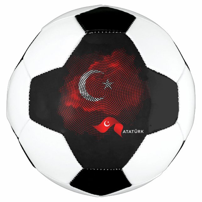 Turkey flag soccer ball (Front)
