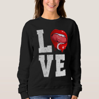 Turkey Flag Soccer Fan Love Turk Sweatshirt