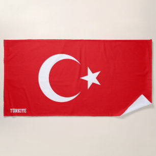 Turkey Flag Splendid Patriotic Beach Towel
