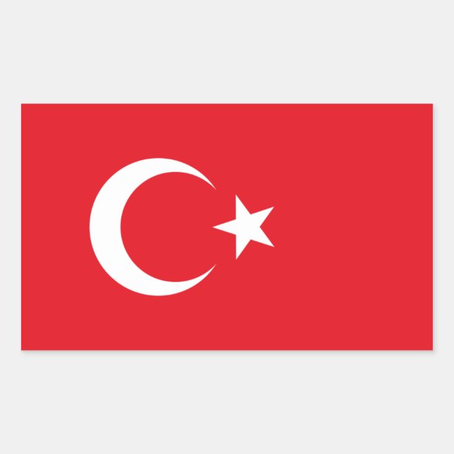 Turkey Flag Sticker (Front)