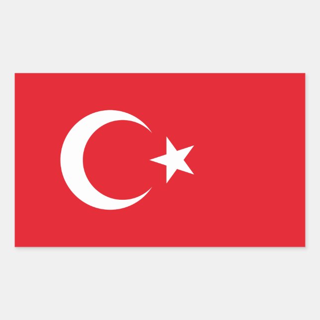 Turkey Flag Sticker (Front)