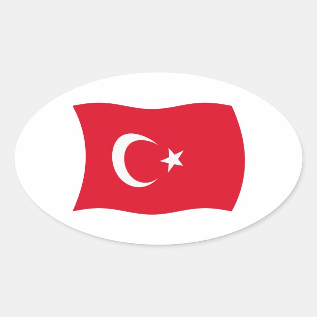 Turkey Flag Sticker (Front)