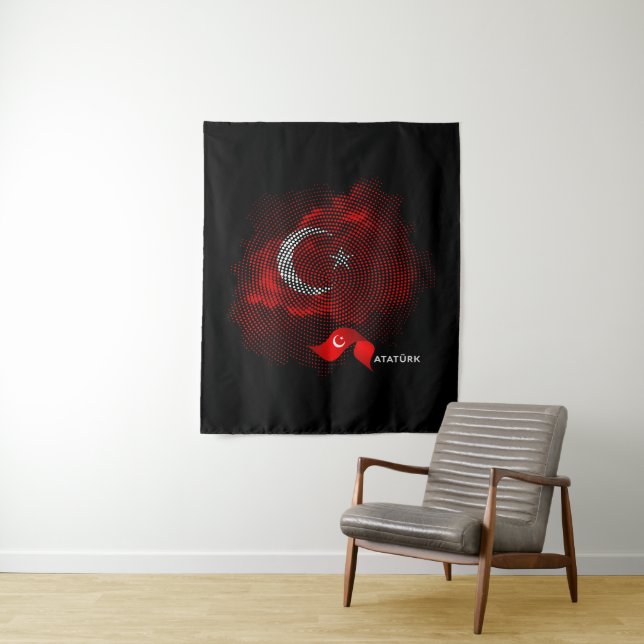 Turkey flag tapestry (In Situ)