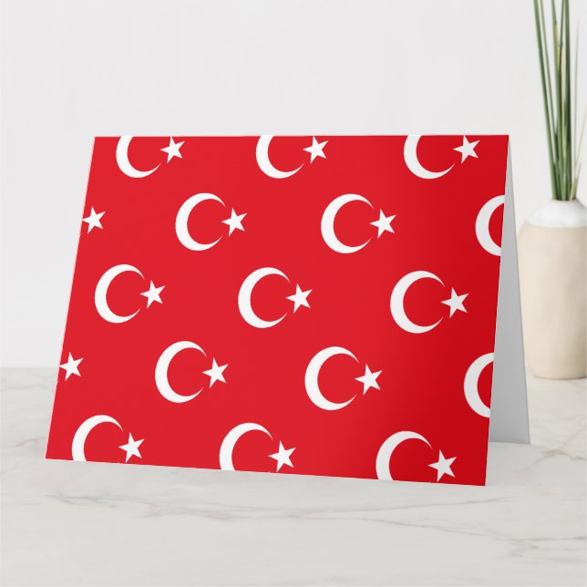Turkey Flag Thank You Card (Front)