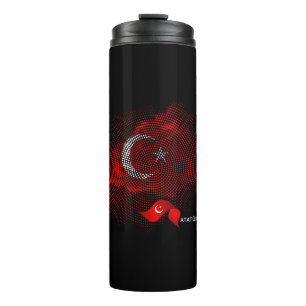 Turkey flag thermal tumbler
