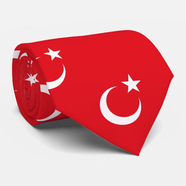 Turkey Flag Tie (Rolled)