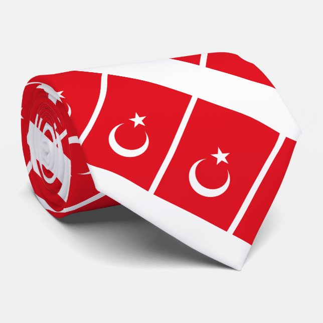 Turkey Flag Tie (Rolled)