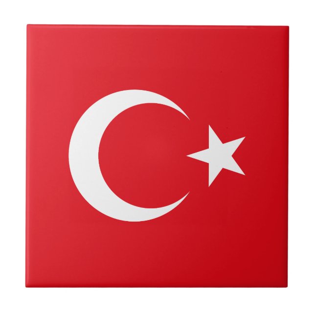 Turkey Flag Tile (Front)