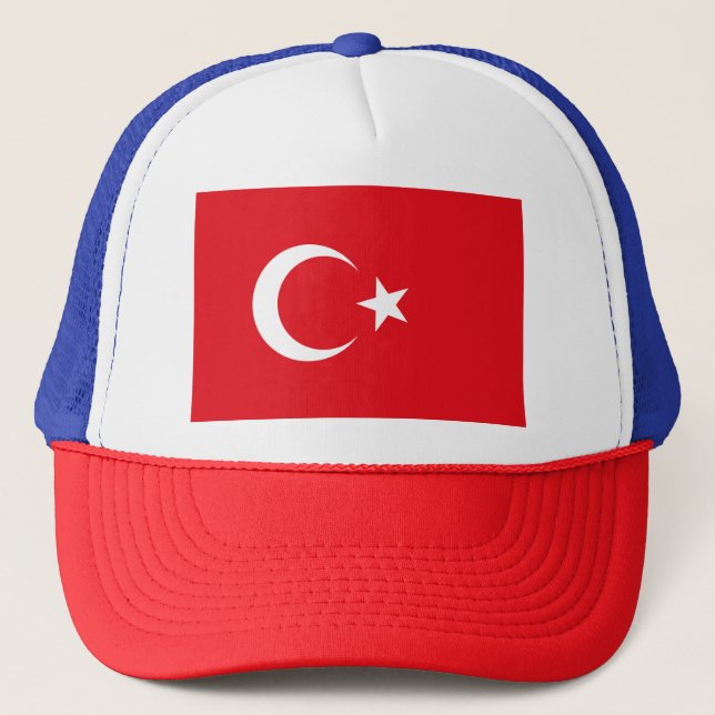 Turkey flag trucker hat (Front)