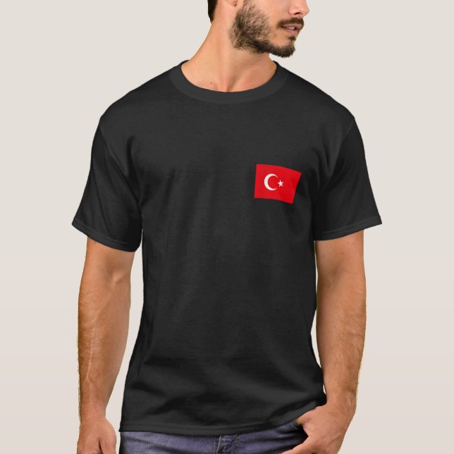 Turkey Flag Turkiye Cool Turkish Flags Gift for Me T-Shirt (Front)