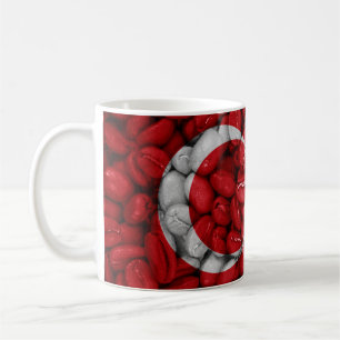 Turkey flag with coffee mug