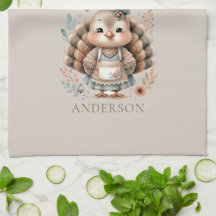Turkey Floral Chic Personalized