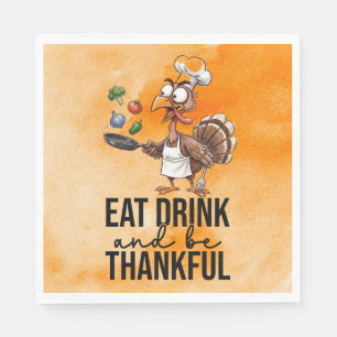 Turkey for thanksgiving napkin