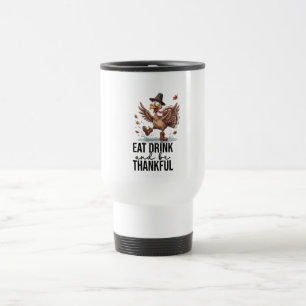 Turkey for thanksgiving travel mug