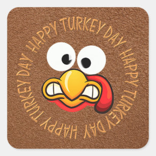 Turkey Funny Face Stickers