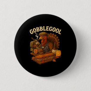 Turkey Gabagool Gobbol Funny Italian Food  2 Inch Round Button