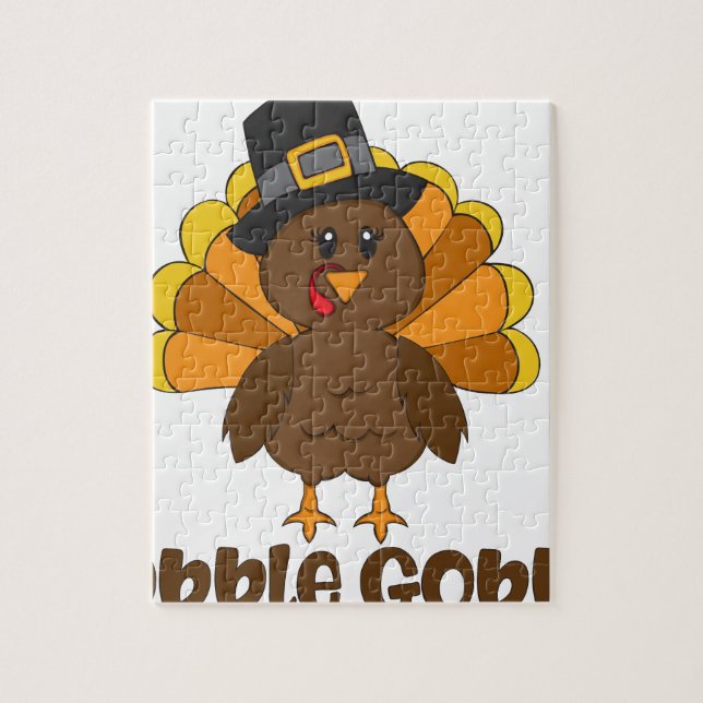 Turkey Gobble Gobble Jigsaw Puzzle (Vertical)