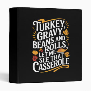 Turkey Gravy Beans And Rolls Let Me See Casserole Binder