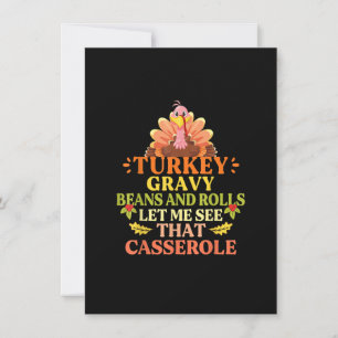 Turkey Gravy Beans And Rolls Let Me See That Casse Invitation