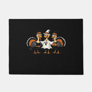 Turkey Halloween Boo, Thanksgiving Turkey, Spooky  Doormat