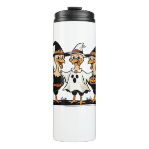 Turkey Halloween Boo, Thanksgiving Turkey, Spooky  Thermal Tumbler