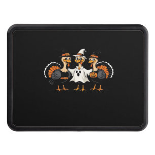 Turkey Halloween Boo, Thanksgiving Turkey, Spooky  Trailer Hitch Cover