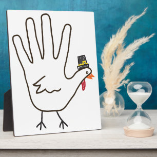 turkey hand plaque