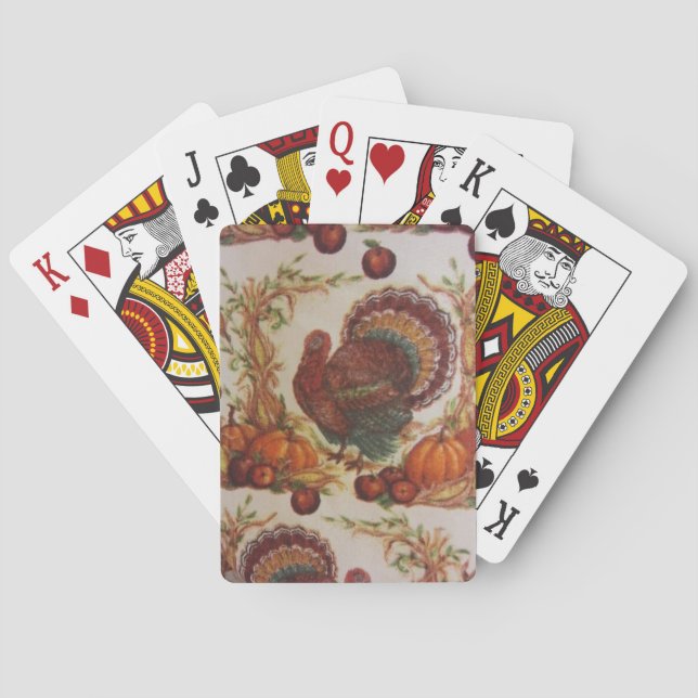 Turkey & Harvest Playing Cards (Back)