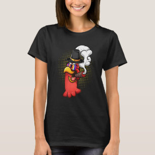 Turkey head Smoked a cigarette wearing sunglasses  T-Shirt