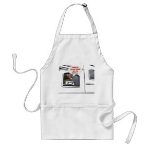 turkey hiding in oven thanksgiving apron
