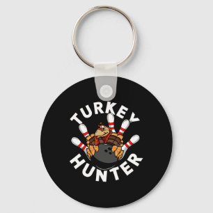Turkey Hunter Bowling Keychain