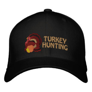 Turkey Hunting Embroidered Cap - Customizable