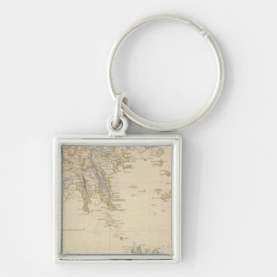 Turkey III Southern Greece and Candia Keychain