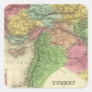 Turkey In Asia 2 Square Sticker