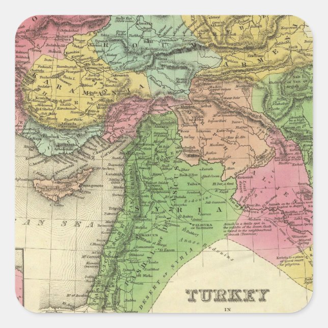 Turkey In Asia 2 Square Sticker (Front)