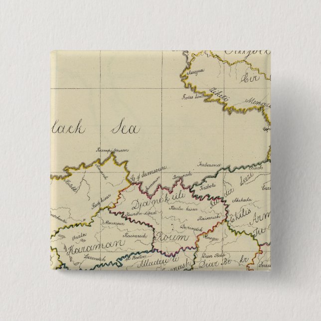Turkey in Asia 3 2 Inch Square Button (Front)