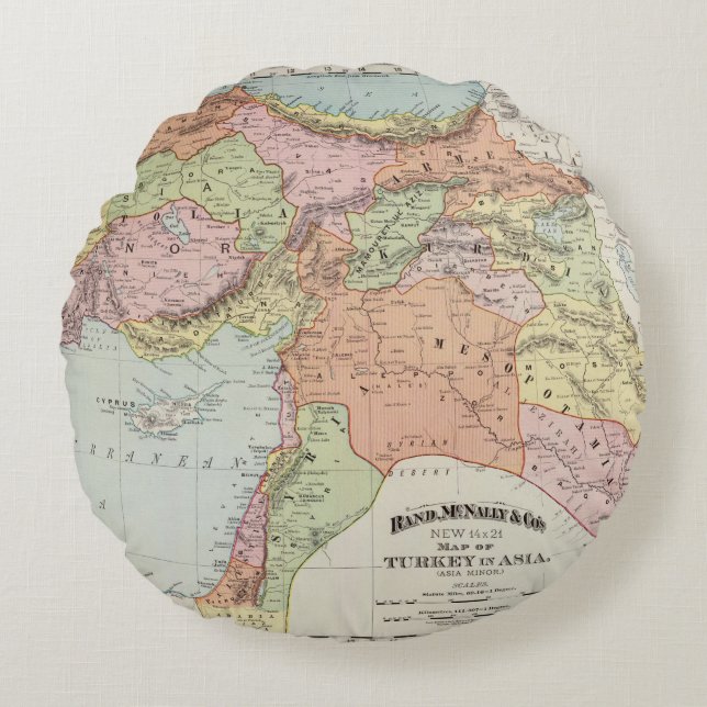 Turkey in Asia 6 Round Pillow (Front)