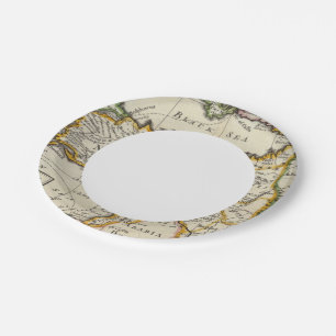 Turkey in Asia or Asia Minor Paper Plate