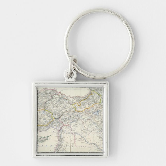 Turkey in Asia, Transcaucasia Keychain (Front)