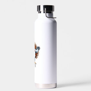 Turkey In Cow Costume, Moo Funny Thanksgiving _3 Water Bottle