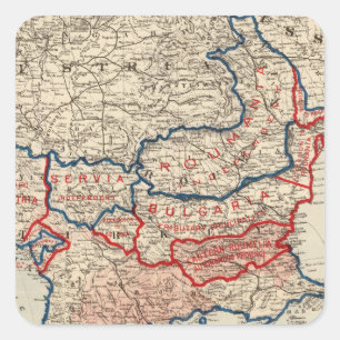 Turkey in Europe 10 Square Sticker