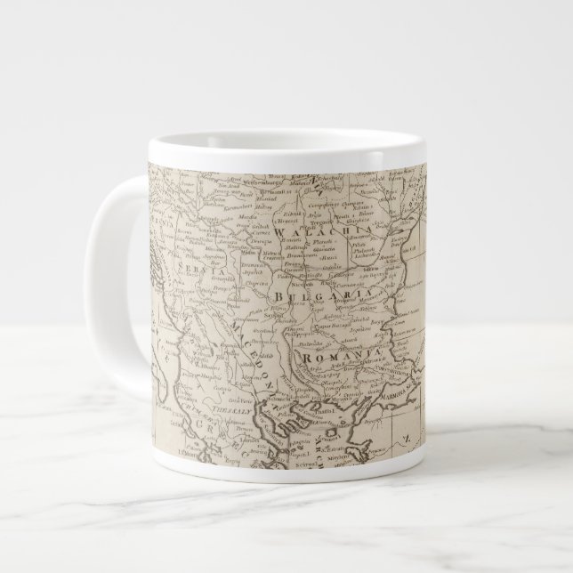 Turkey, in Europe and Hungary Large Coffee Mug (Front Left)