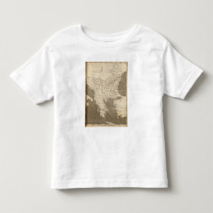 Turkey in Europe Map by Arrowsmith Toddler T-shirt